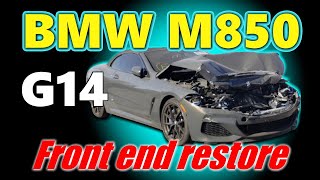 BMW M850 (G14). Front end restore. Ремонт переда.