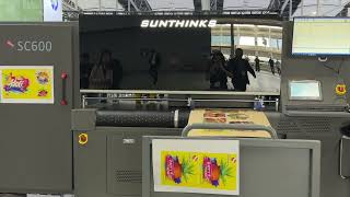 Sunthinks SC600 Single Pass Digital Printer in HP stand for Printing South China Expo 2026