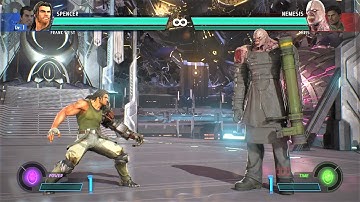 Spencer & Frank West vs Nemesis & Chris (Hardest AI) - Marvel vs Capcom: Infinite