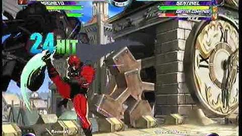 MvC2 Online (360): Brett (Cha/Mag/Doom) vs DiscoCokkroach (Guile/Sent/Cap) 6 .:5.4.10:.