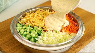 I ate this salad every day for dinner and lost 5 kg in 1 week!!! WITHOUT DIET