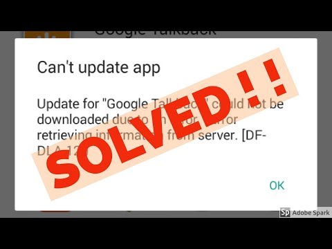 how to fix Error retrieving information from server[DF-DLA-12]|google play