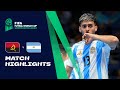 HIGHLIGHTS Angola V Argentina FIFA Futsal World Cup Uzbekistan 2024