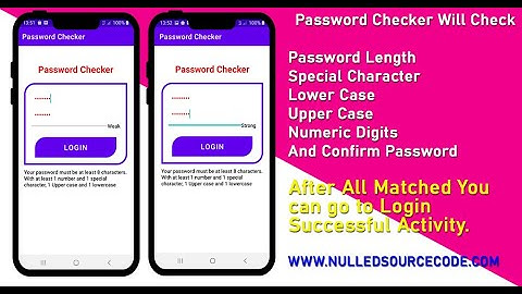 How To Create Password Pattern Checker in Android Studio NSC