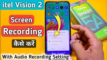 How to screen recording in Itel Vision 2 || Itel Vision 2 Screen Recording