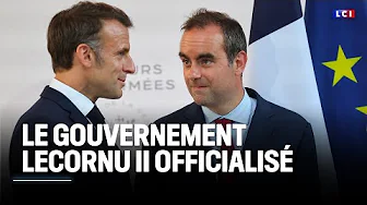 Le gouvernement Lecornu II officialisé : sa composition analysée en direct sur LCI