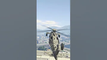 Stealth Annihilator Repelling Troops On A Building GTA5 