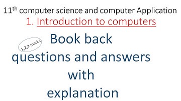 tn 11th computer science chapter 1|book back answers|short answers
