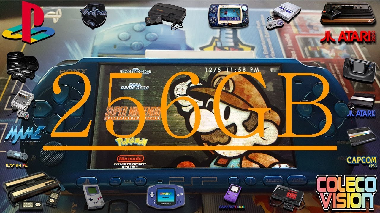 Psp 3000 Modde Custom Modded 256gb PSP 3000 Limited Edition Invizimals Vibrant Blue ...