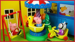 小豬佩奇佩佩豬的學校和遊樂場玩具故事