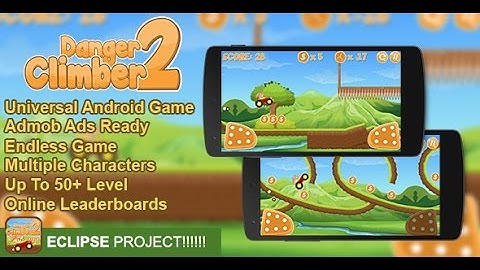 Danger Climber 2 + Admob + Online Leaderboard + Multiple Characters + BBDOC File