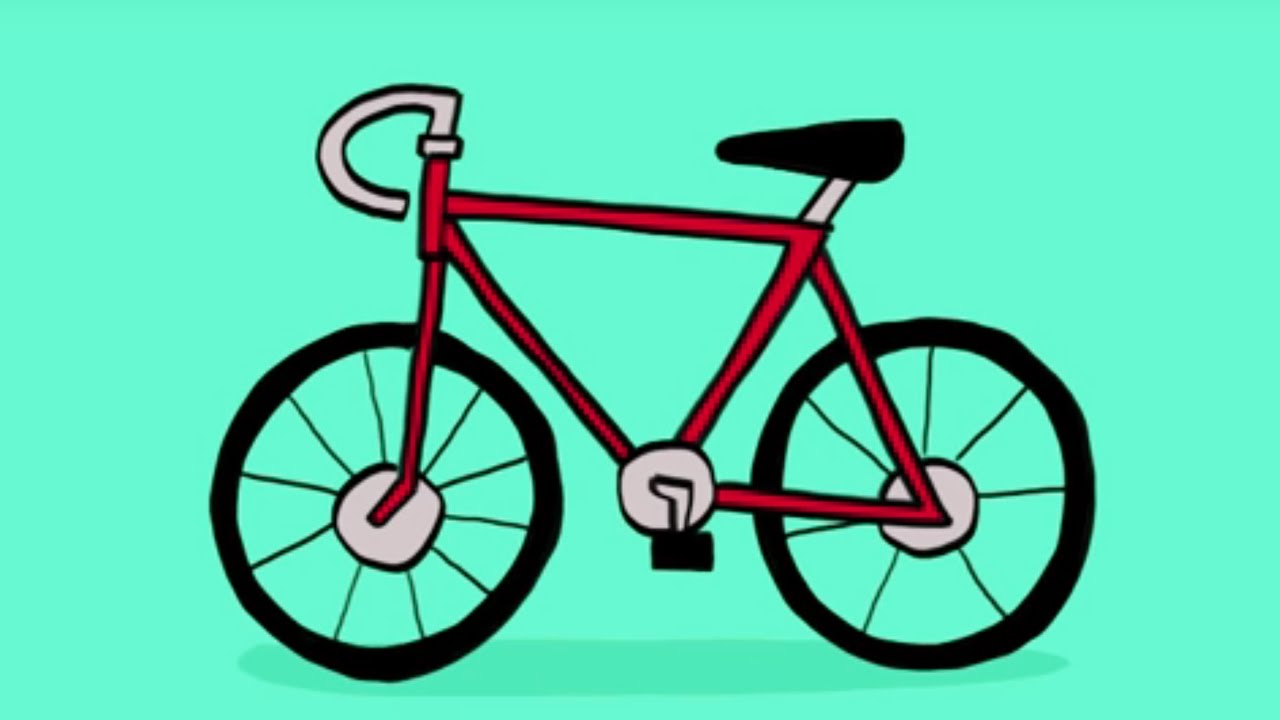 Apprendre à dessiner un vélo - YouTube