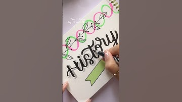 How to Make Front Page Stand Out ✏️💖 #shorts #frontpage #decorationideas