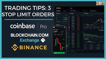Crypto Trading Tip 3: Stop Limit Orders Explained - Coinbase Pro & Binance