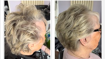Learn how to blowdry a uniform layered haircut with tongs NVQ level 2