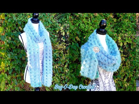 How To Crochet Ladies Scarf – Breakfast at Tiffany’s | Easy Scarf Cowl | Crochet TUTORIAL #537 How To Crochet Ladies Scarf – Breakfast at Tiffany’s | Easy Scarf Cowl | Crochet TUTORIAL #537