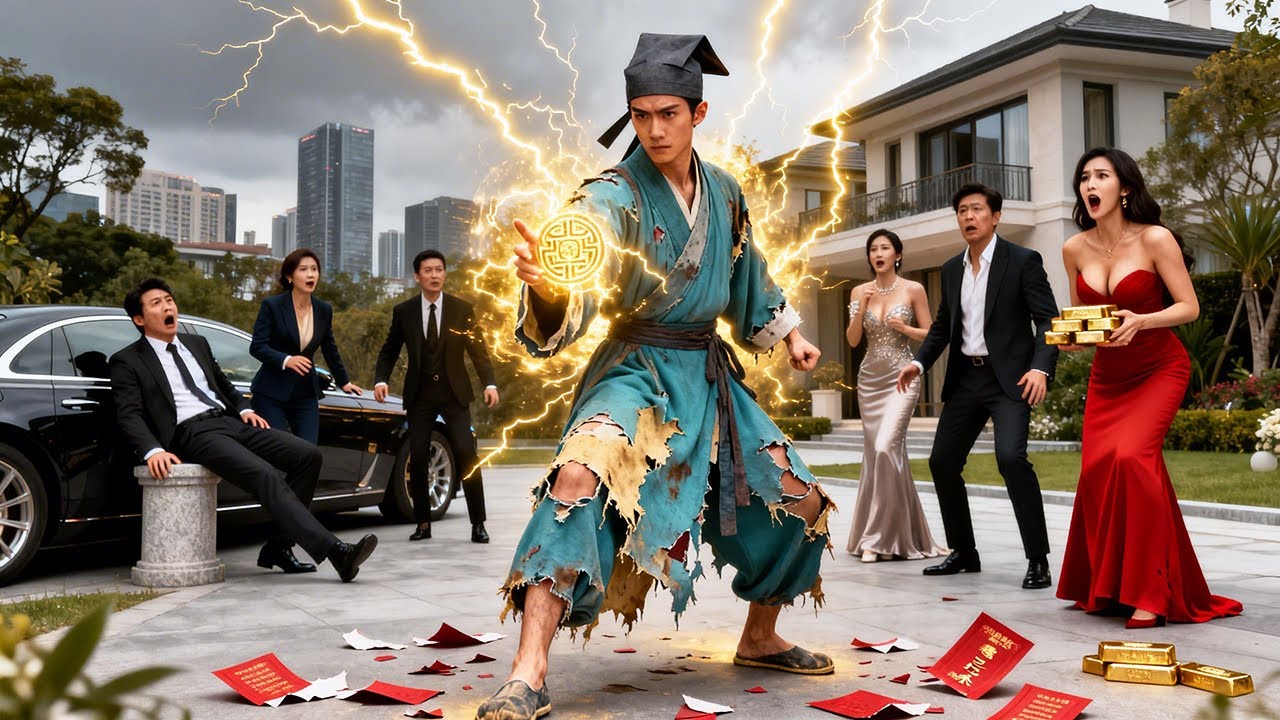 💥窮道士師兄曾施恩助四大家族崛起，竟遭三家忘恩退婚羞辱，一怒覺醒仙力，餘下家族見狀直呼捡到寶！#短劇 #战神 #大陸短劇 #热血#JDDJ