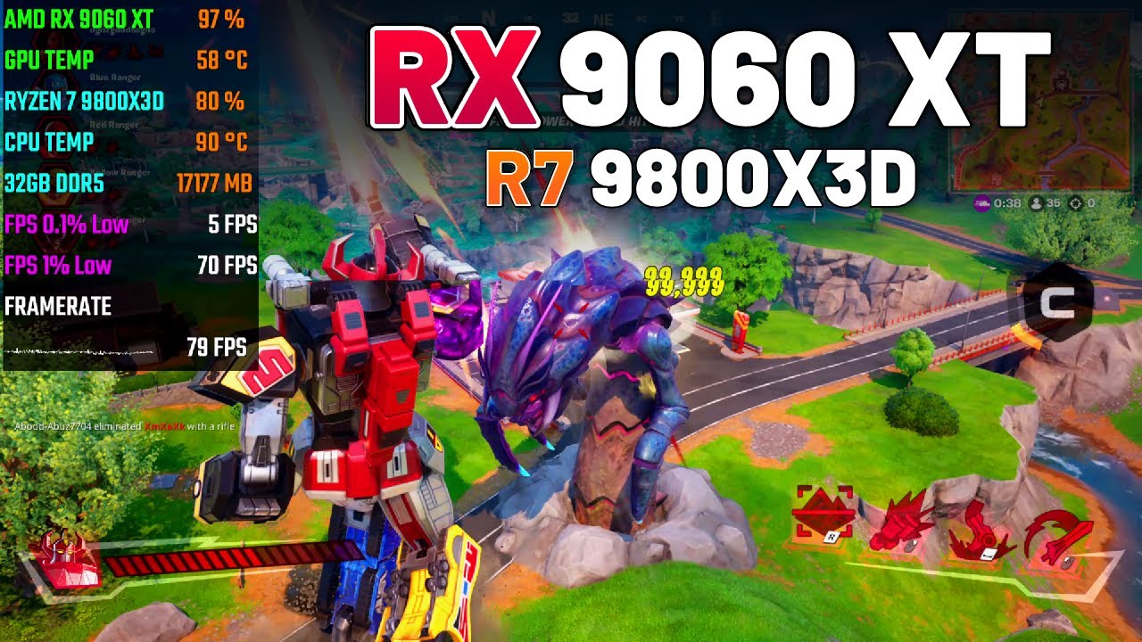 RX 9060 XT + RYZEN 7 9800X3D | Fortnite: Chapter 6 Season 3
