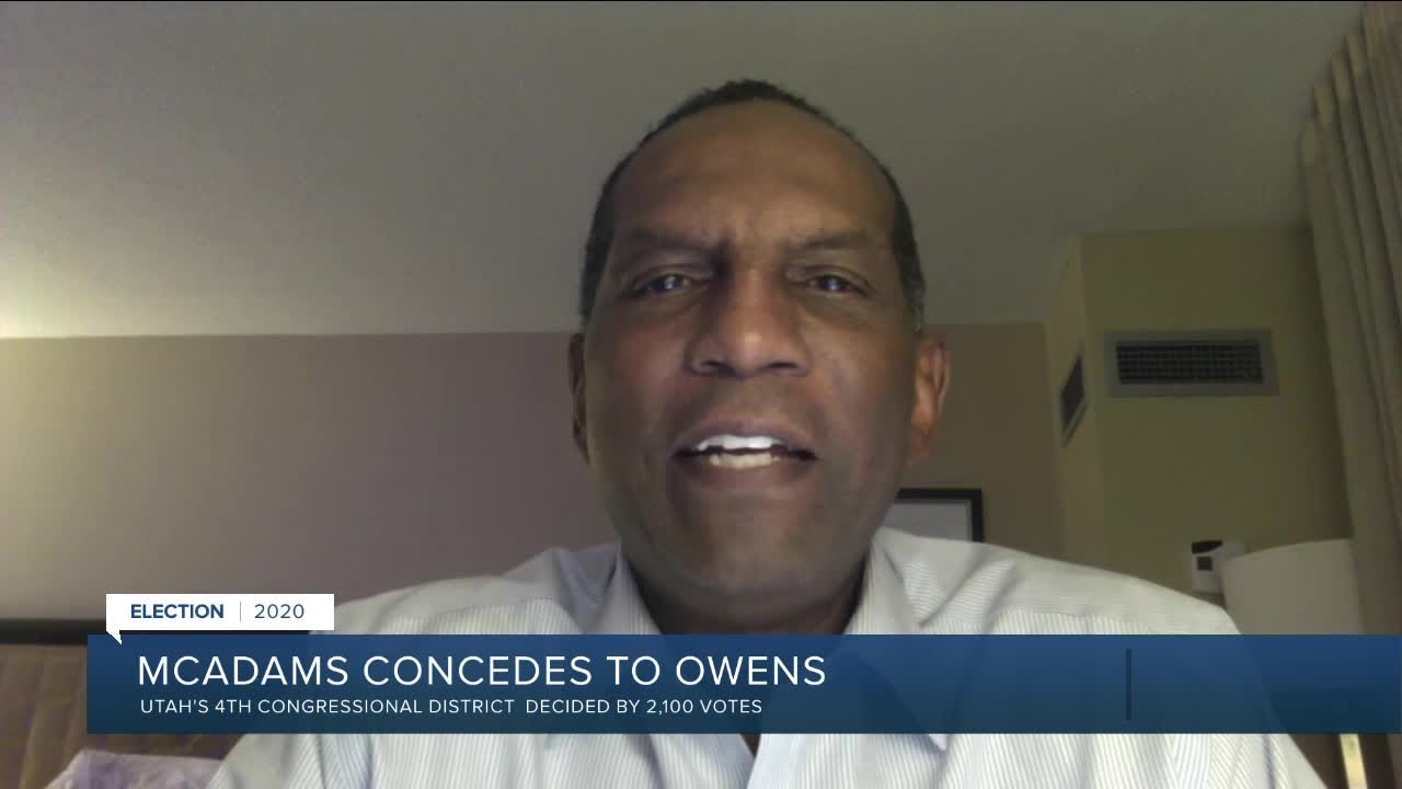 Owens wins 4th Congressional District race against McAdams - YouTube