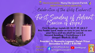 LIVE - CELEBRATION OF THE HOLY EUCHARIST, FIRST SUNDAY of ADVENT