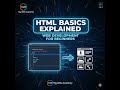 UNDERSTAND  THE BASICS OF HTML