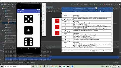 Dice Roller Application Assignment - Android Studio