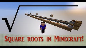 Square roots in Minecraft: No redstone! | Minecraft