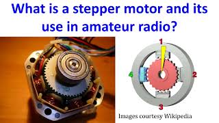 What is a stepper motor and its use in amateur radio?