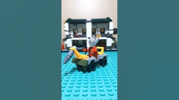 Destroy 💥 a Bricks Micro Ultraman Vehicle #shorts #reverse #lego #brick #block