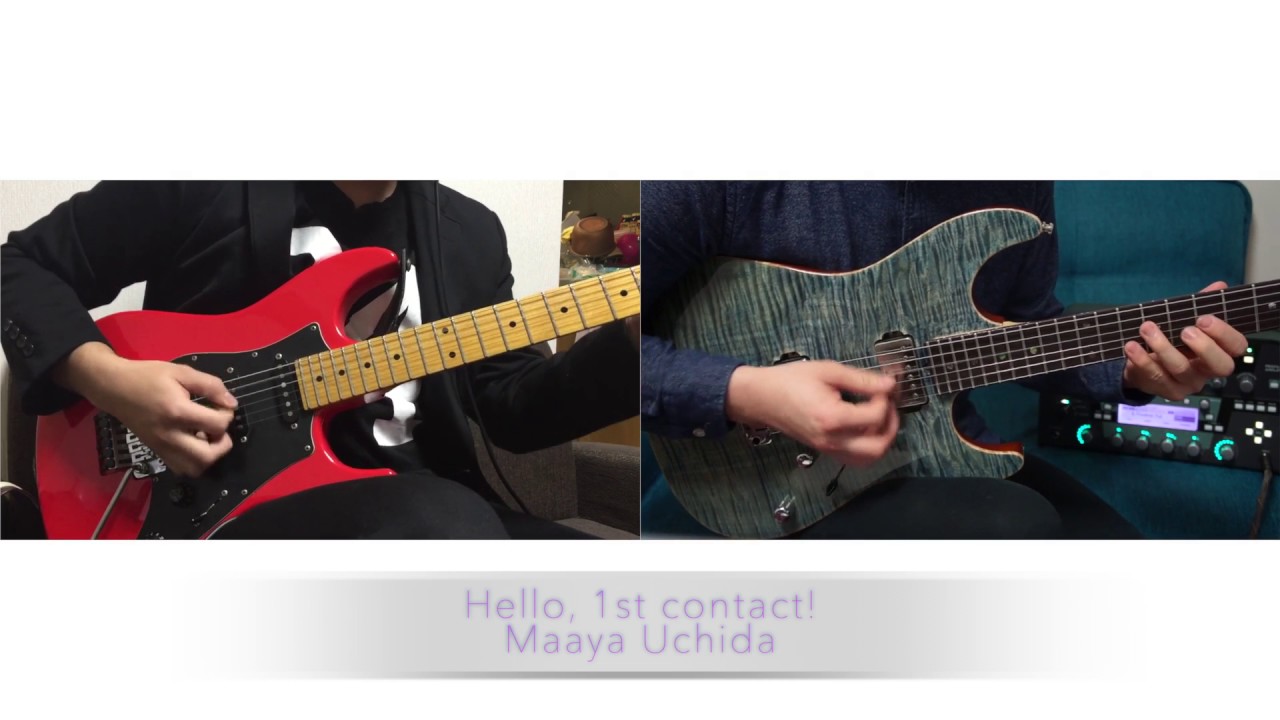 Hello 1st Contact Dual Guitar Cover Youtube