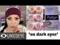 UNICOEYE COLORED CONTACTS TRY ON AND REVIEW || Colored Contacts for brown eyes