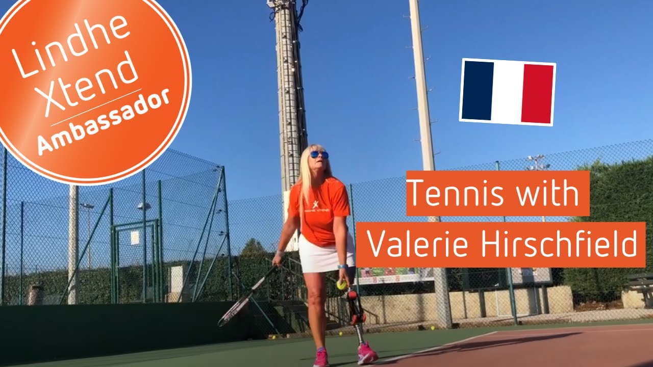 Playing Tennis with a prosthetic leg