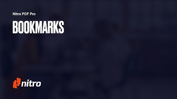 Nitro Pro: Bookmarks