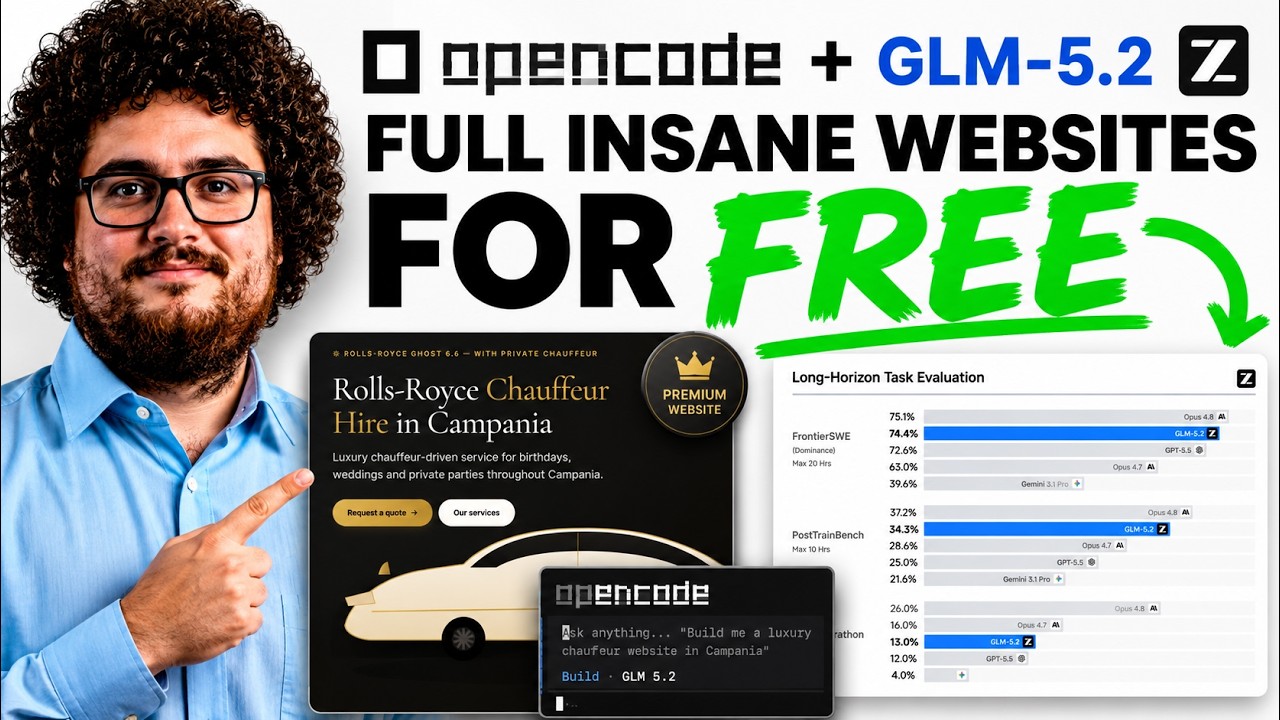 OpenCode + GLM 5.2: OpenSource Built THIS in 15 Minutes (RIP OPUS)
