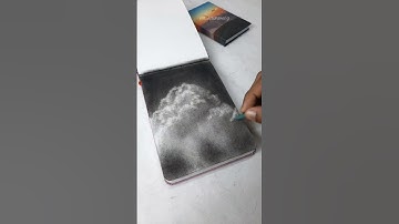 How to draw clouds with charcoal  #art #drawing #charcoal