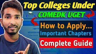 ✅ COMEDK UGET 2024 Admission Process ⋮ Exam Pattern, Eligibility, Syllabus, and Important Dates!
