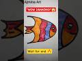 “Amazing Colorful Fish Drawing 🐟🔥 Easy Art That Will Blow Your Mind!”