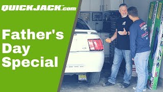 QuickJack Fathers Day Special is HERE!
$100 off any QuickJack model with Promo Code DAD. Here’s to all the great dads out there who inspire us. Deal ends on Father’s Day (June 17th, 2018).
https://www.quickjack.com
Fathers Day will be here before we know it, so nows the time to show dad a little something extra in the appreciation department.
That means, at the very least, spending the day together doing what he loves best. But enough with the darn socks and ties, already! Go above and beyond for him this year. Come on, you can do it! And why not let QuickJack help?
This is especially as we get older, but stooping and strain with jacks and stands can be more of a hassle than its worth. Dads probably seen our QuickJack commercials on TV and thought, Maybe next year. Well, were making next year happen today with a special deal!
We guarantee this gift will satisfy dads garage needs, and he has 30 days to decide for sure. Maybe he never thought a car lift would fit in his garage, so this is your best chance to surprise him! And maybe hell be willing to forgive all those years of collectible socks. Maybe...
This deal ends soon, so dont wait on it, bub! QuickJack Fathers Day Special is HERE!