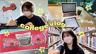 college vlog📓🖇 Productive day on campus🧋what i eat 🍙🍤 NewJeans 'OMG' DANCE COVER🐰✨ | sunway college