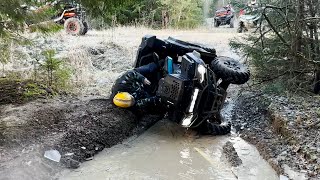 ПРИЛЕГ ОТДОХНУТЬ. Часть 1. Очень много грязи. Квадроциклы CFMOTO таранят первый лед 2023 года