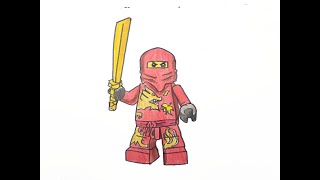 HOW TO DRAW NINJAGO KAI | LEGO NINJAGO CHARACTER | EASY DRAWING STEP BY STEP TUTORIAL screenshot 2