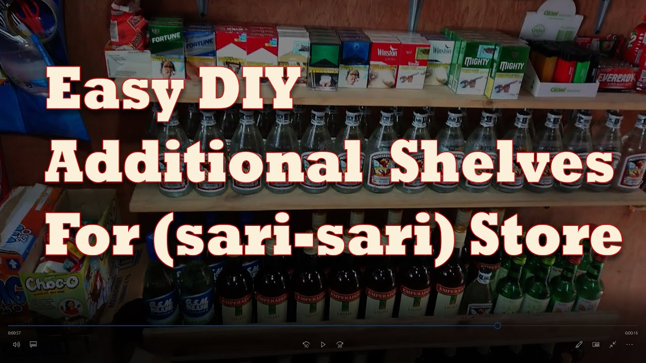 Easy DIY Additional Shelves for SariSari Store woodPalletewoodworks