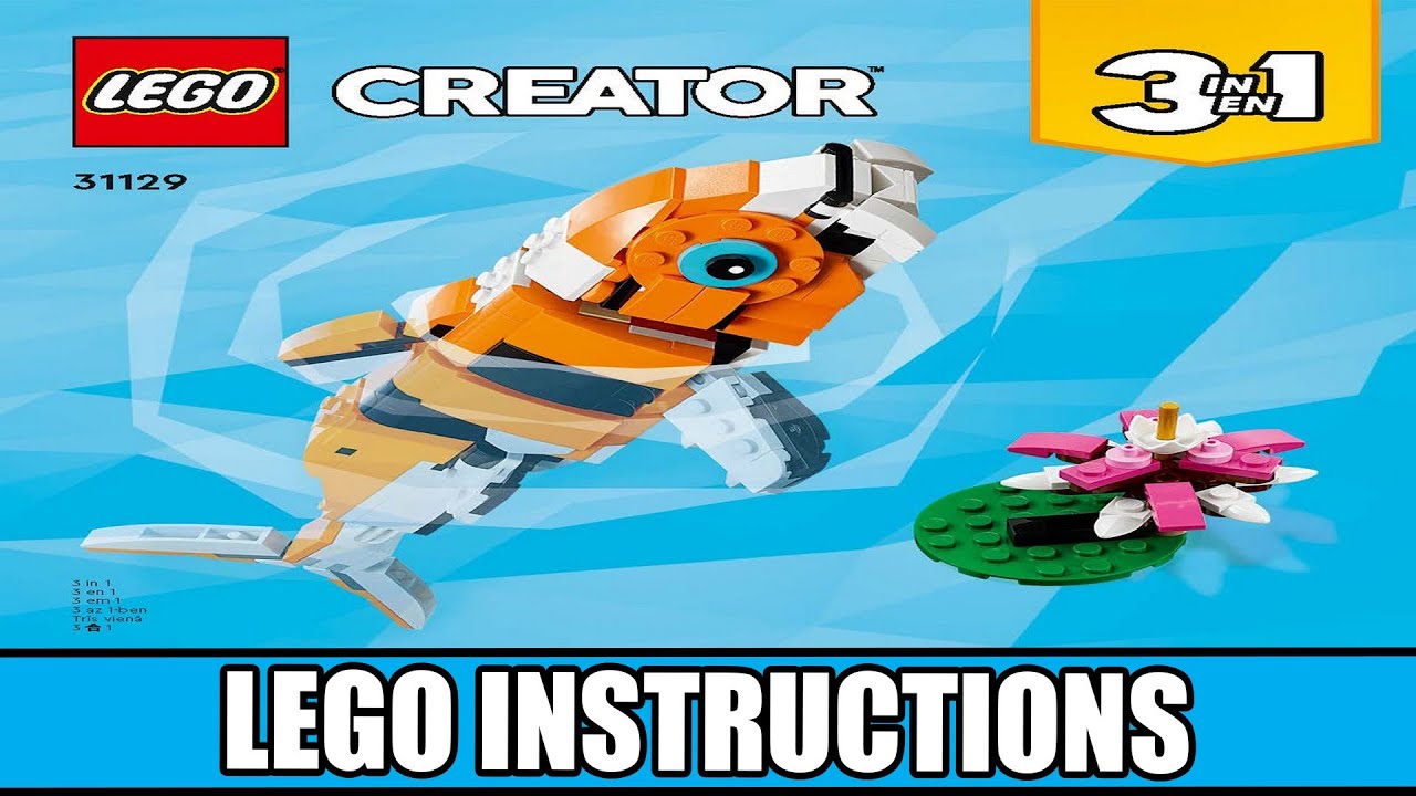 Creator - Majestic Tiger (Koi Fish) LEGO instructions