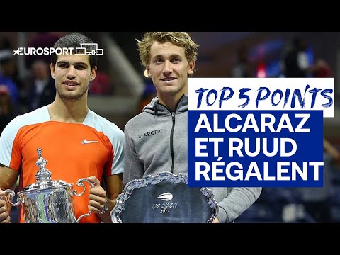 US Open 2022 - Le top 5 points de la finale entre Alcaraz et Ruud