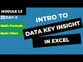 Finding Data Key Insight in Excel using Chart and subtotal