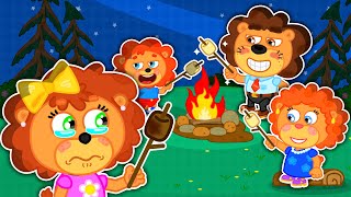 Skip To My Lou Lion Family Camping Camping Song - Nursery Rhymes Kids Songs Cartoon For Kids