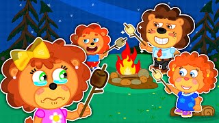 Skip To My Lou Lion Family Camping Camping Song - Nursery Rhymes Kids Songs Cartoon For Kids