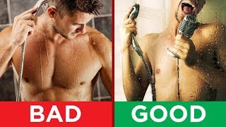 How  To Shower CORRECTLY? 10 Showering Mistakes MOST Men Make