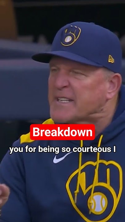 Pat Murphy Ejected #baseball #baseballhighlights #mlb #brewers  #shorts #mlbbreakdown #jomboy - YouTube