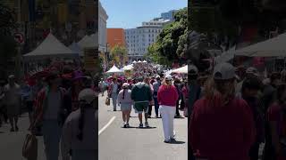 Walking in San Francisco. Large gathering at Pride, 2025. 🏳️‍🌈 #walkingfoolio #itsapoundsign San Francisco Sf Pride Parade 2025 Market Street Walking